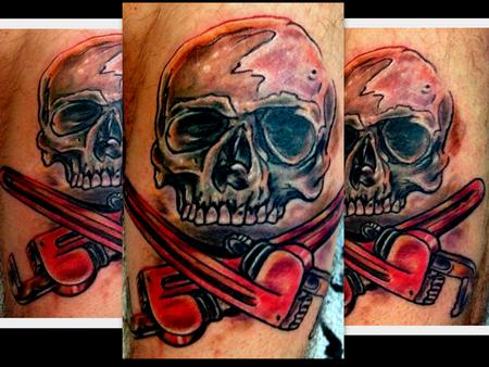 Haley Adams - Plumber skull and cross bone