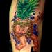 the areobic pineapple and the pen that didnt write well Tattoo Design Thumbnail