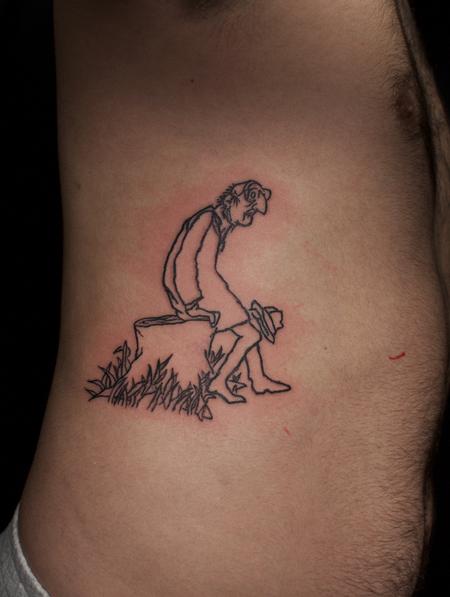 Tattoos - Giving Tree tattoo on ribs - 126458