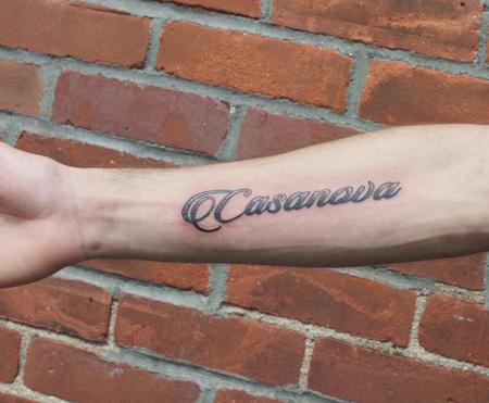 Tattoos - Name Tattoo on forearm - 127913