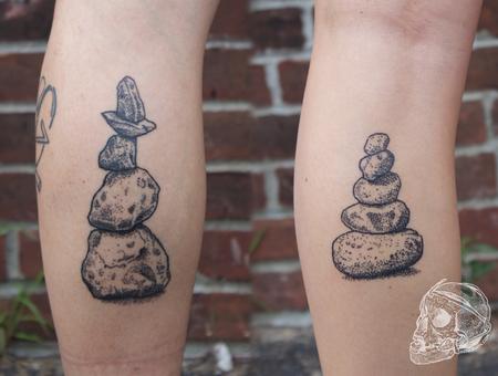 Tattoos - Healed black stipple cairn tattoo - 129318