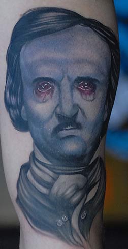 Looking for unique Ryan Hadley Tattoos?  Edgar Allen Poe