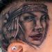tattoo galleries/ - Skull and Lady Head Tattoo - 62155