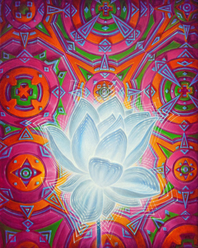 Radiant Flux: (mounted) Archival Canvas Art Print
