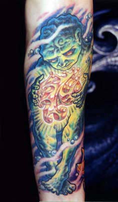 Tattoos - Man with Glowing Coil - 14344