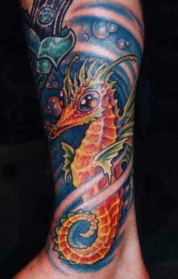 Seahorse Tattoos on Inspiration   Worlds Best Tattoos   Tattoos   Guy Aitchison   Seahorse