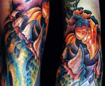 Tattoos - Hook and Teeth Tattoo - 15215