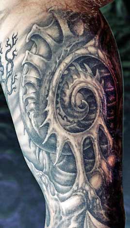 Tattoos - Bio-Organic Swirl - 29091