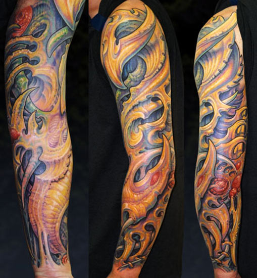 Tattoos - Biomech Sleeve - 28316