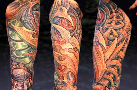 Tattoos - Bio Leg Sleeve Coverup, Detail - 13882