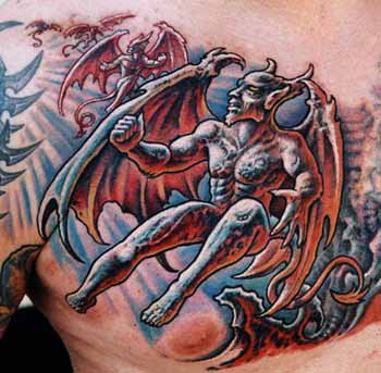 Tattoos - Gargoyle Chest - 29475
