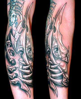 Keyword Galleries Black and Gray Tattoos Fantasy Dragon Tattoos 