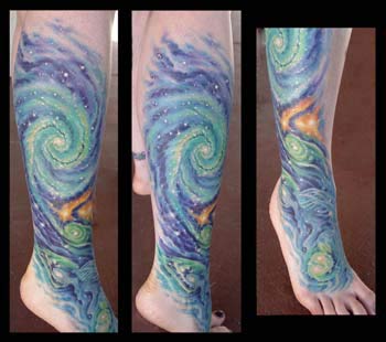 Tattoos - Space Leg Sleeve - 28637