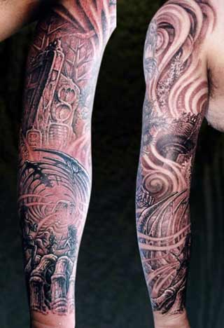 Tattoos Blackwork. Sleeve