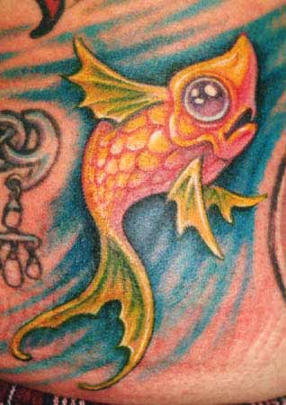 Guy Aitchison fish tattoo