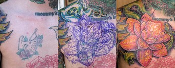 Tattoos - Lotus Cover up - 36594