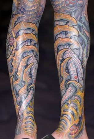 Tattoos - Bio leg half sleeve - 33871