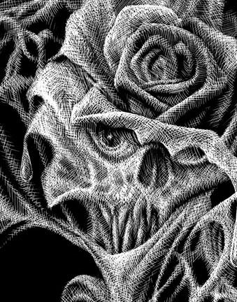 Guy Aitchison - Bret Zarro: Cobweb Rose (detail)