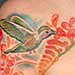 tattoo galleries/ - Humming Birds in Flowers - 28513