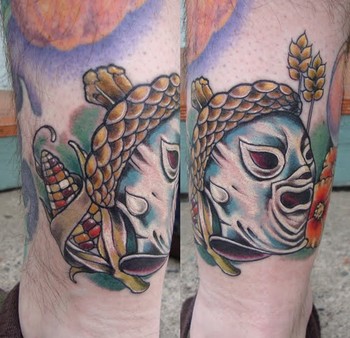 Shawn Hebrank - Acorn Hatted Wrestling Mask