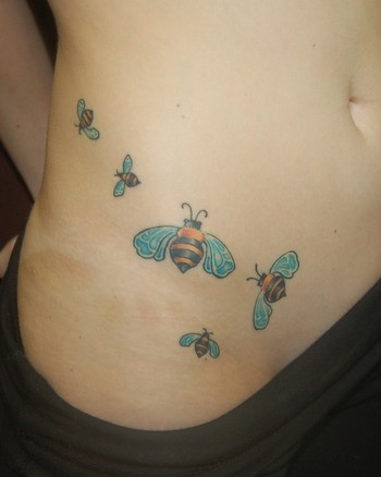 Shawn Hebrank - Bees Tattoo
