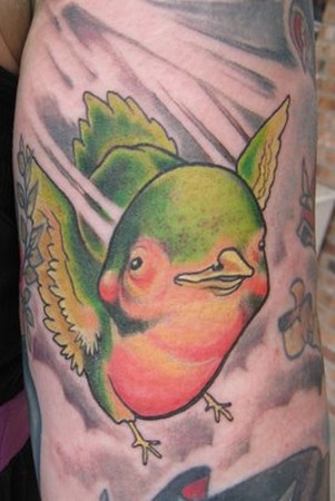 Tattoos - Shawn Hebrank - tubby bird