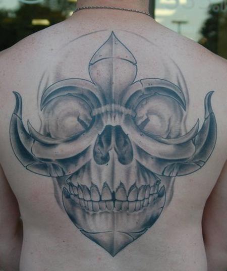 Ben Rettke - Fleur de Lis Skull