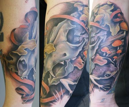 Shawn Hebrank - Fox Skull in Woods