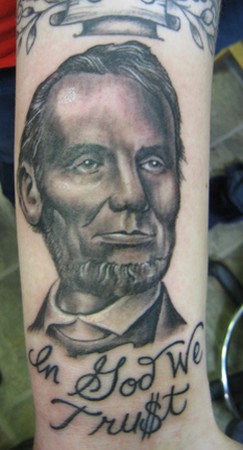 Tattoos - Shawn Hebrank - Mr Honest Abe Lincoln
