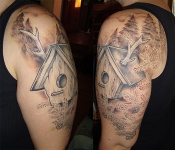 Shawn Hebrank - Antlered Birdhouse Addition