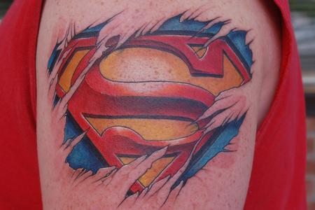 Identity Tattoo : Tattoos : Chris Krapohl : Superman Skin Rip Identity Tattoo : Tattoos : Chris Krapohl : Superman Skin Rip