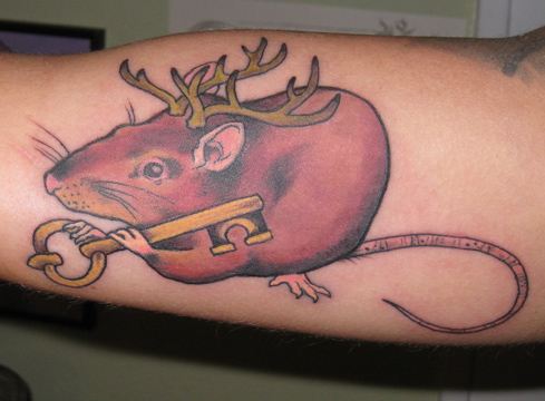 Shawn Hebrank - Antlered Rat, with key