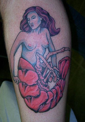 Shawn Hebrank - half woman-half shrimp