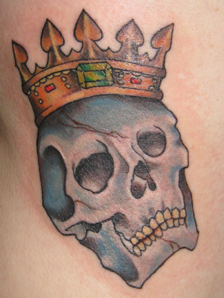 crown skull tattoos