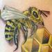 Tattoos - Bee with honeycomb - 76105