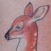 Tattoos - deer with flowers - 69029