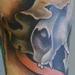 Fox Skull in Woods Tattoo Thumbnail