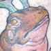 tattoo galleries/ - Frog with antlers