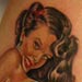 Tattoos - Pinup on leg - 26808