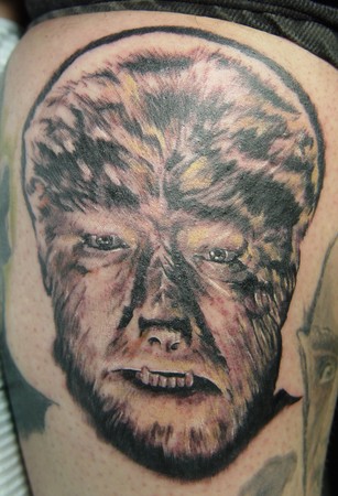 Tattoos - Carter Moore - Wolfman Portrait 