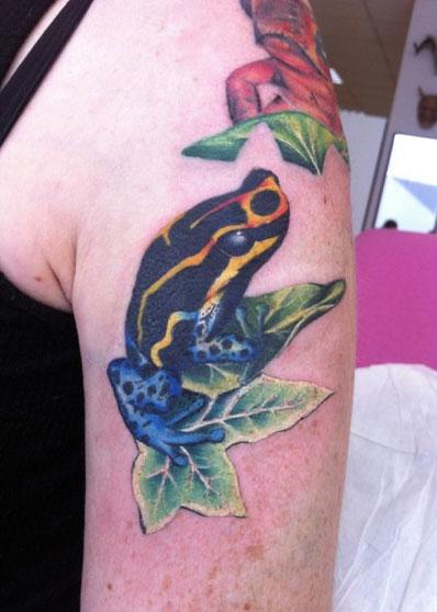 Lianne Moule - Exotic Frog Tattoo