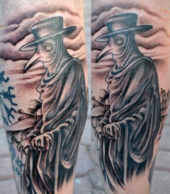 plague doctor by brandon roberts tattoonow plague doctor by brandon roberts tattoonow