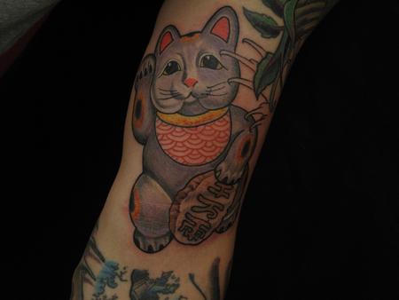 lucky cat by Robert Hendrickson : Tattoos lucky cat by Robert Hendrickson : Tattoos