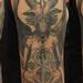 Tattoos - HR Giger black and grey Baphomet Necronomicon - 57437