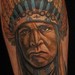 Tattoos - Indian tattoo on shin  - 53124
