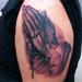 Tattoos - Praying Hands Rosary Tattoo  - 73940