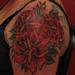 bouquet of traditional red roses  Tattoo Thumbnail