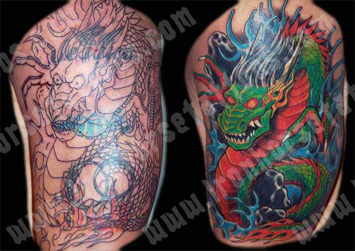 dragon coverup by tony otto tattoonow dragon coverup by tony otto tattoonow