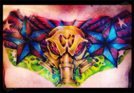 Tattoos - Christopher Barry - Gas Mask
