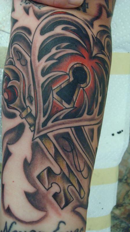 heart and key 2 : Tattoos :